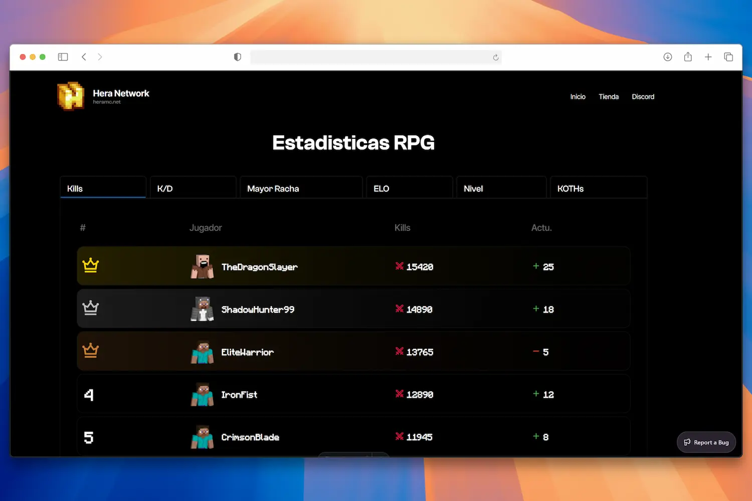 Captura de pantalla del logo de Hera Network